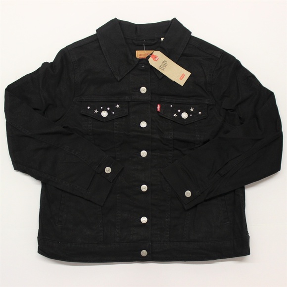 levis original trucker jacket black
